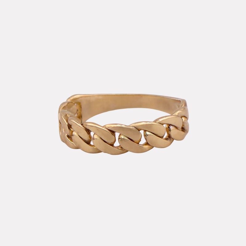 Anillo Entrelazado 14k 3g #8